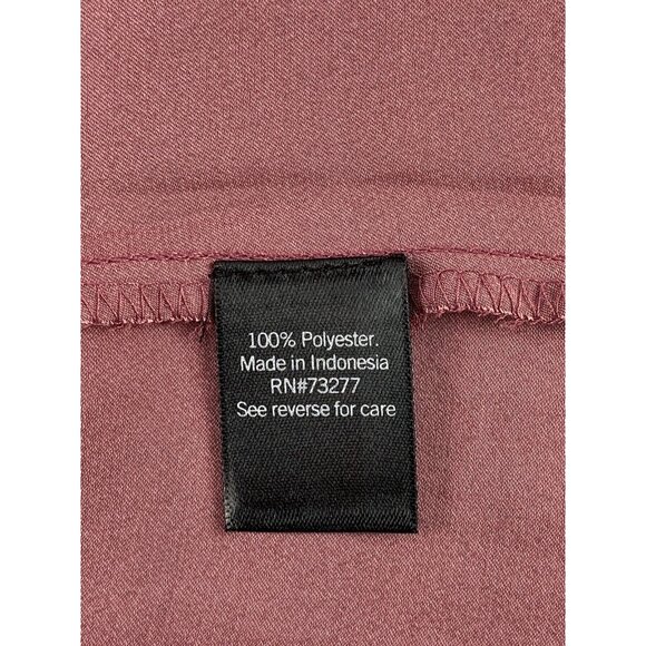 Simply Vera Wang Sleeveless Ruffle Collar Blouse In Maroon Size PS - Picture 9 of 9